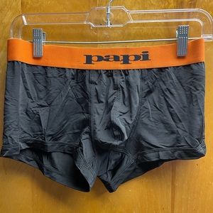 Mens papi poly spandex trunks size M